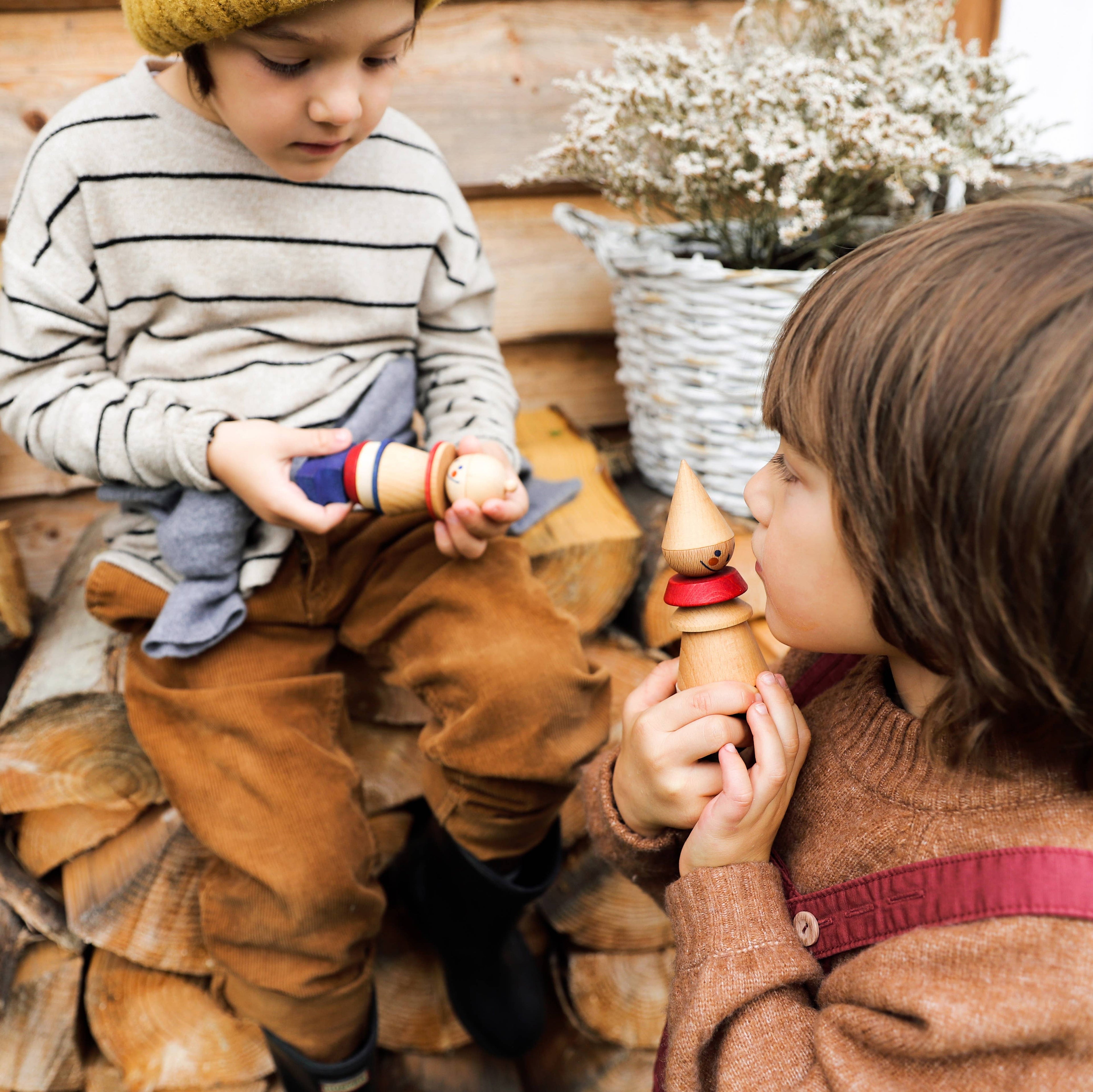 Wooden Story Stick Fig No.07 – Holz Stapelspielzeug