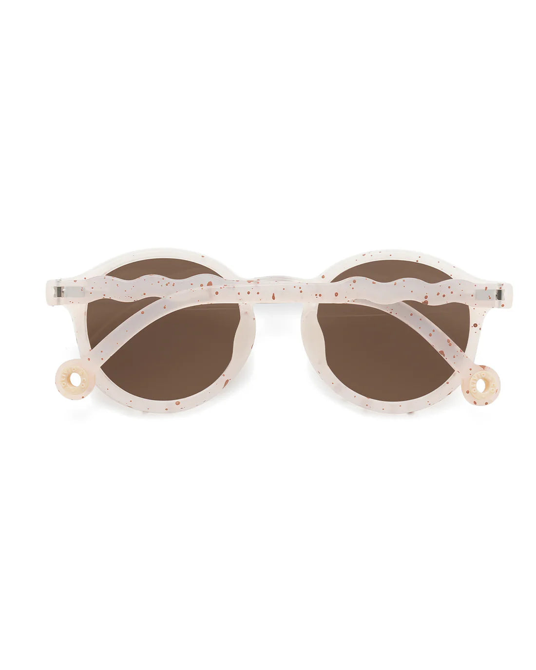 OLIVIO & CO Kinder Sonnenbrille Oval Vanilla Brownie – UV400 Schutz für Kinder