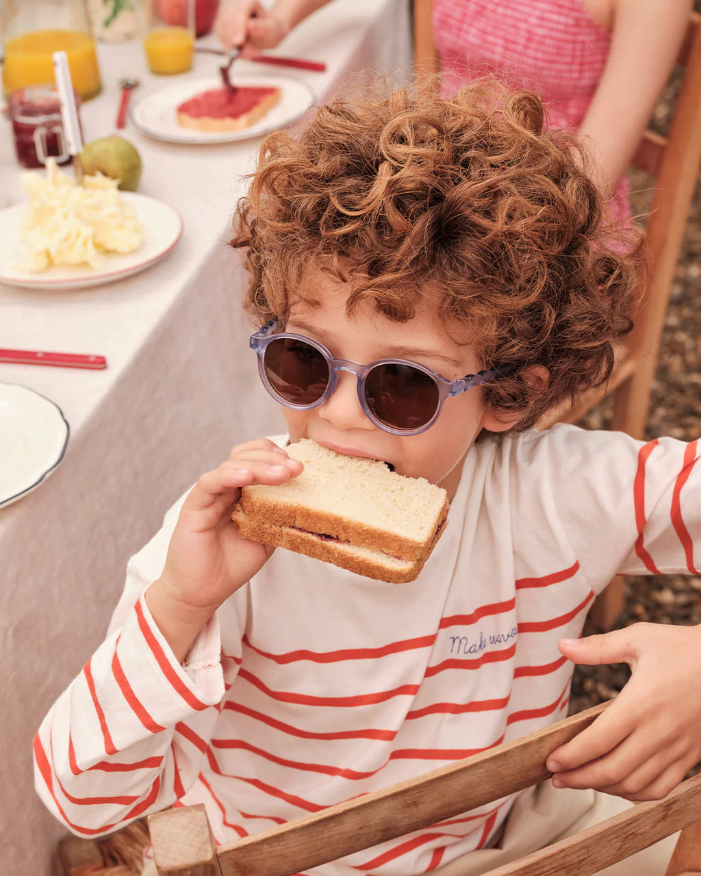 Olivio&Co Kinder Sonnenbrille Oval Blueberry | 3–5 Jahre