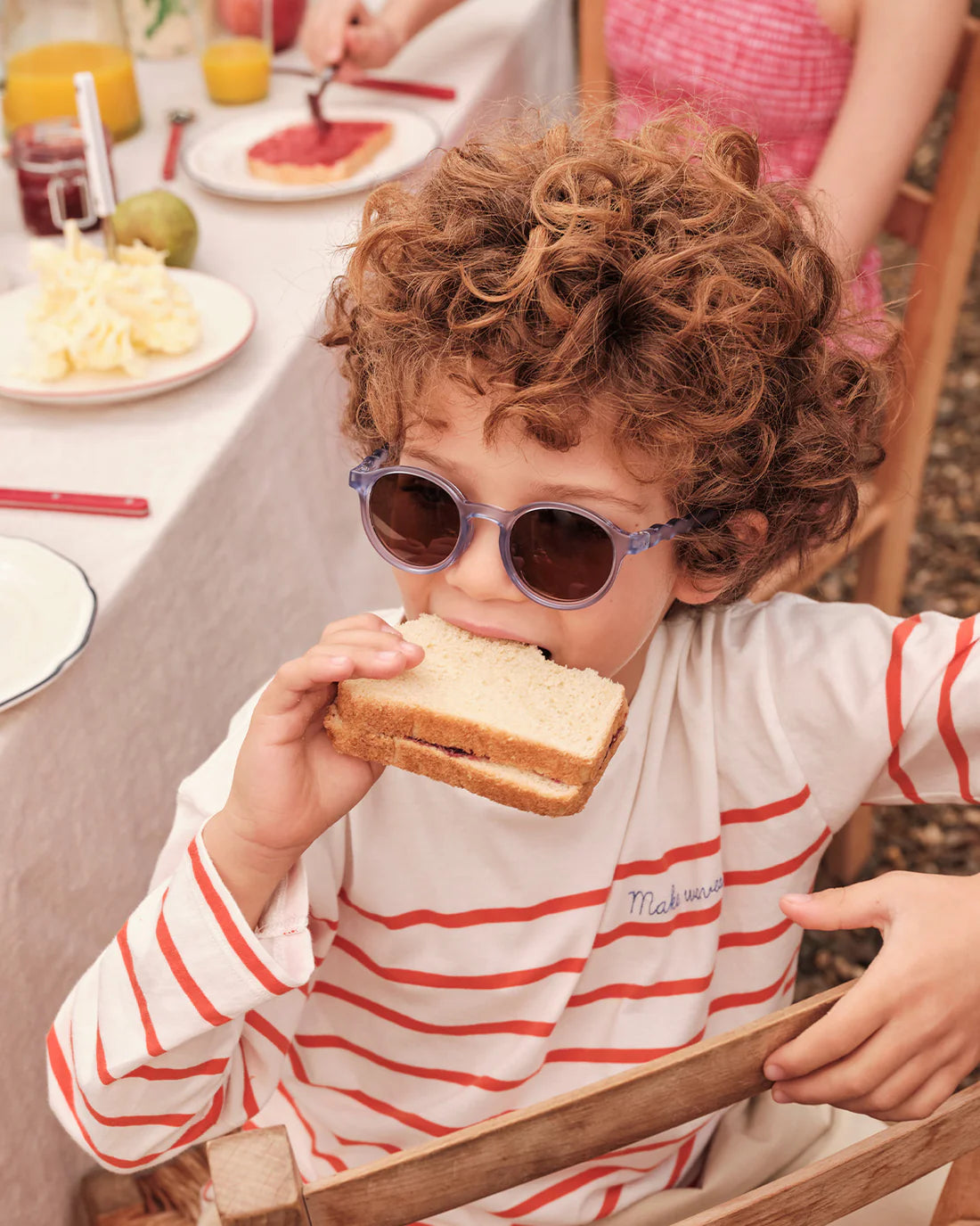 Olivio&Co Kinder Sonnenbrille Oval Blueberry | 3–5 Jahre