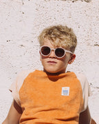 OLIVIO & CO Kinder Sonnenbrille Oval Vanilla Brownie – UV400 Schutz für Kinder