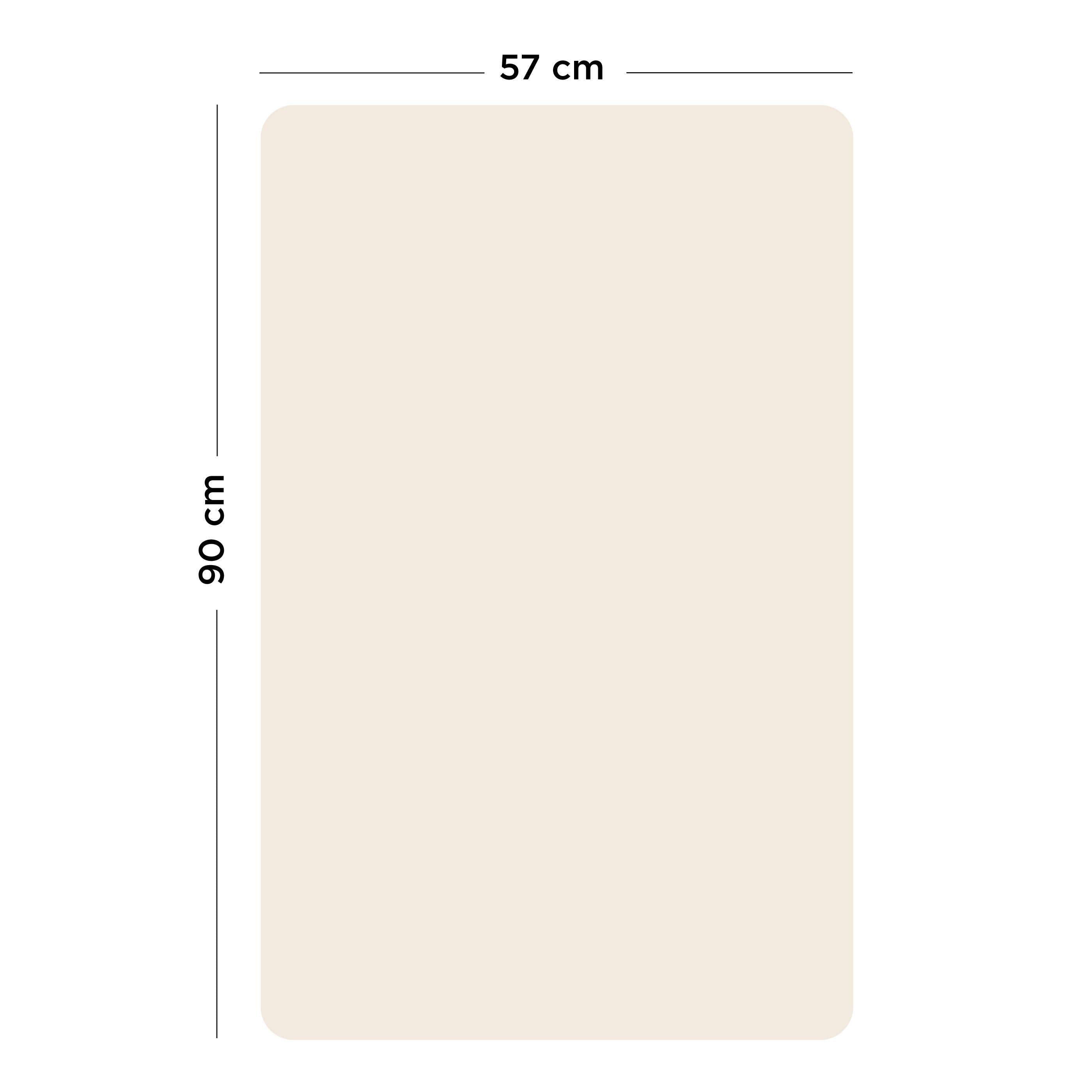 Ferflex Magnetische Wandtafel Rechteck – Leinenbeige