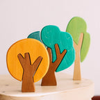 AVDAR Flat Forest Holzbaum-Set – 7 Teile für fantasievolle Waldwelten
