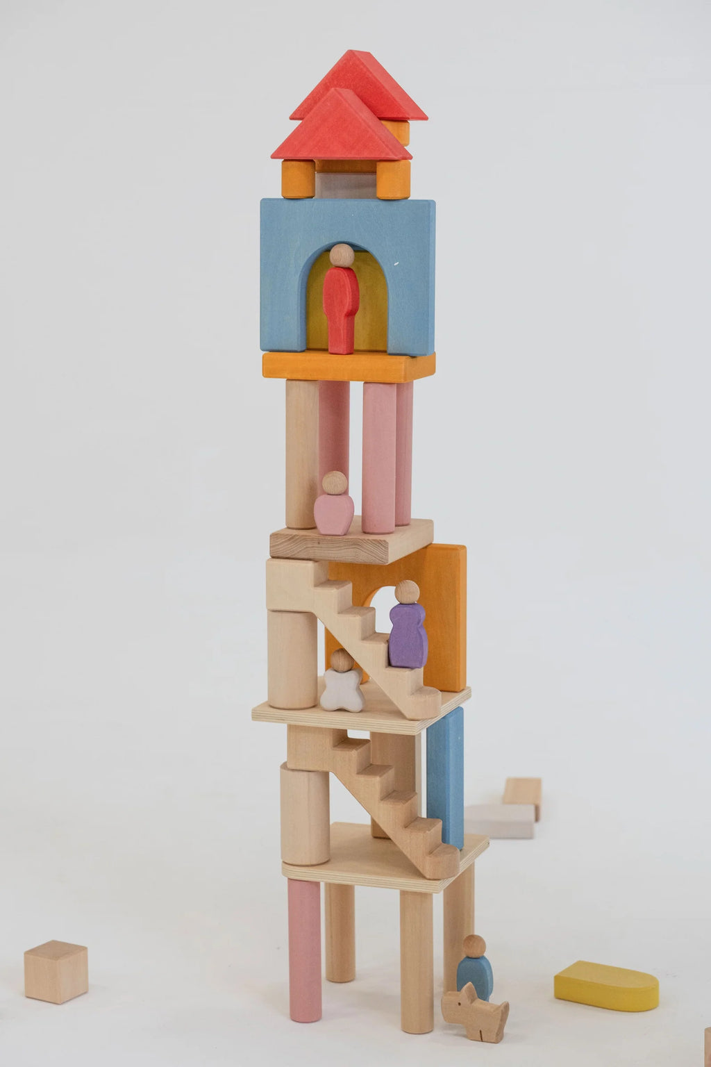 AVDAR Multi Floor Holzbausteine – 43-teilig