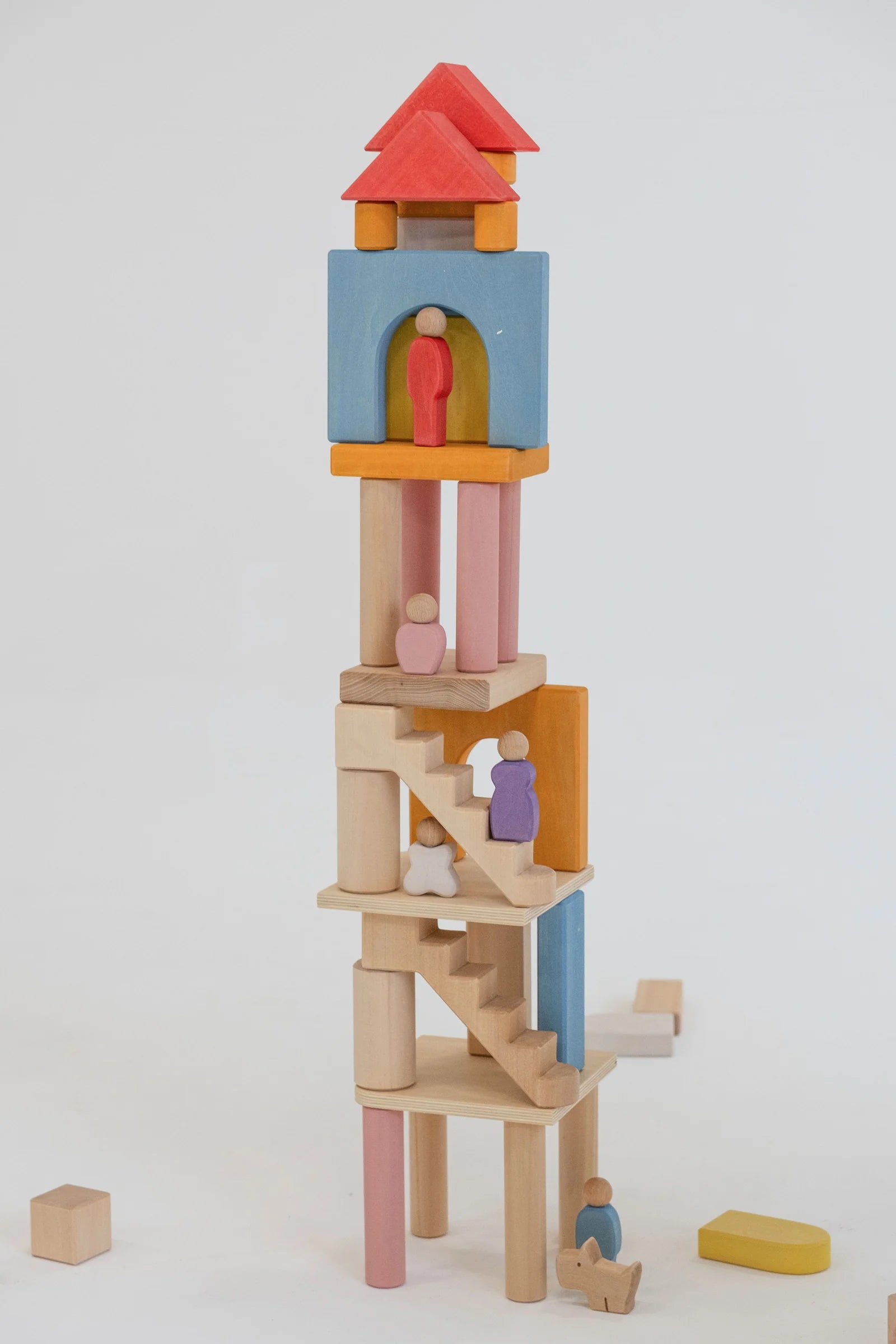 AVDAR Multi Floor Holzbausteine – 43-teilig