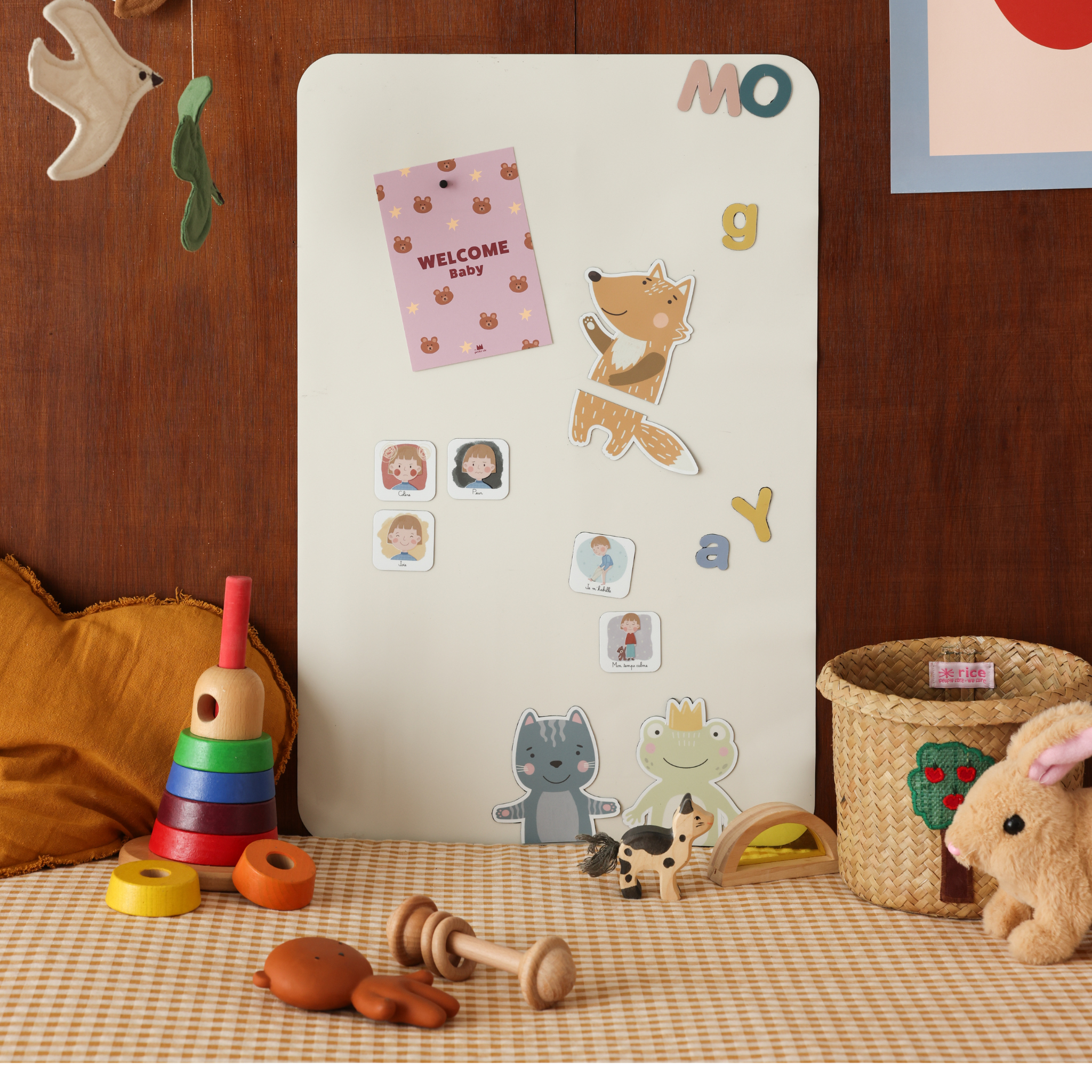 Ferflex Magnetische Wandtafel Rechteck – Leinenbeige