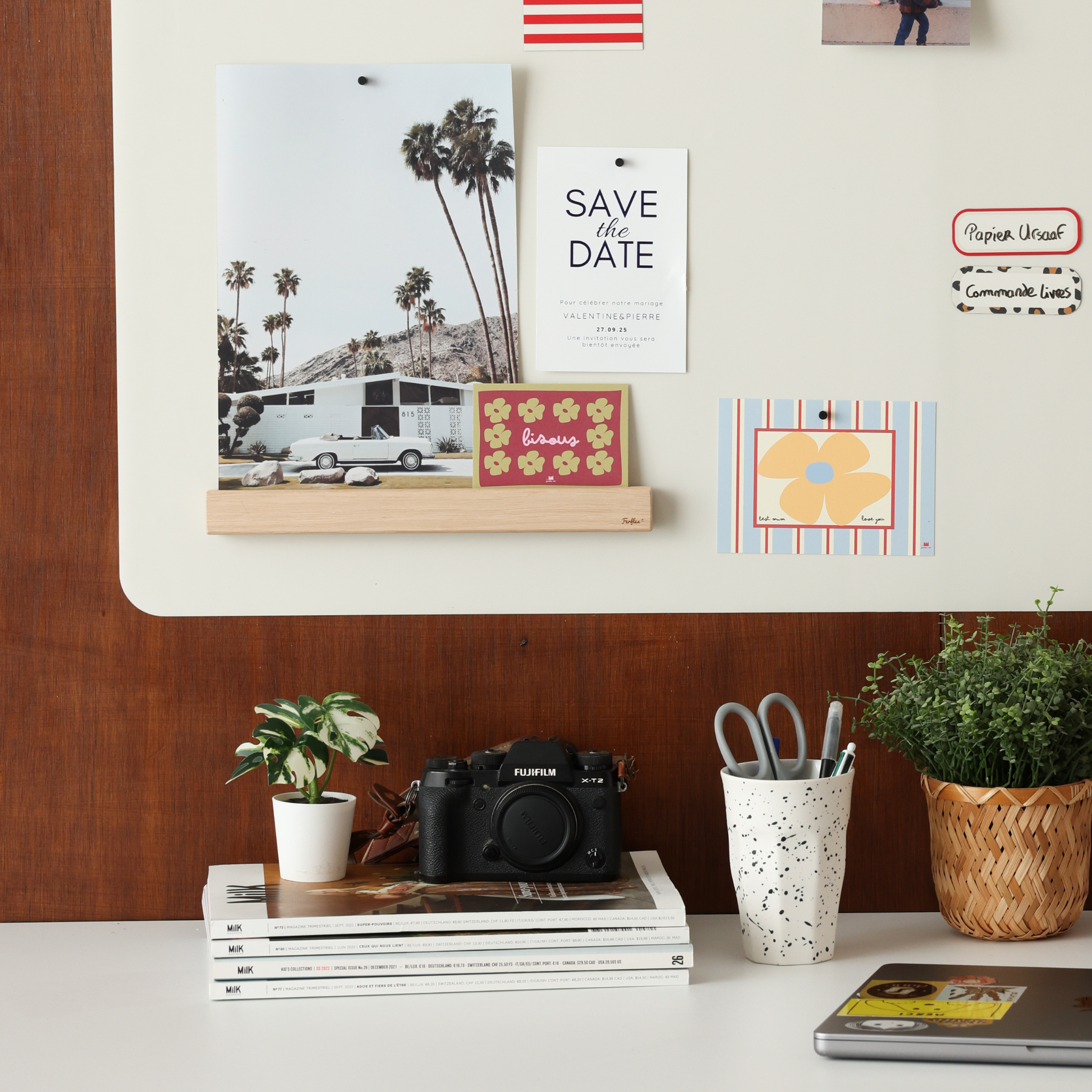 Ferflex Magnetische Wandtafel Rechteck – Leinenbeige
