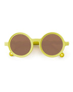 OLIVIO & CO Toddler Sonnenbrille Round Lime Green – UV400 Schutz für Kleinkinder