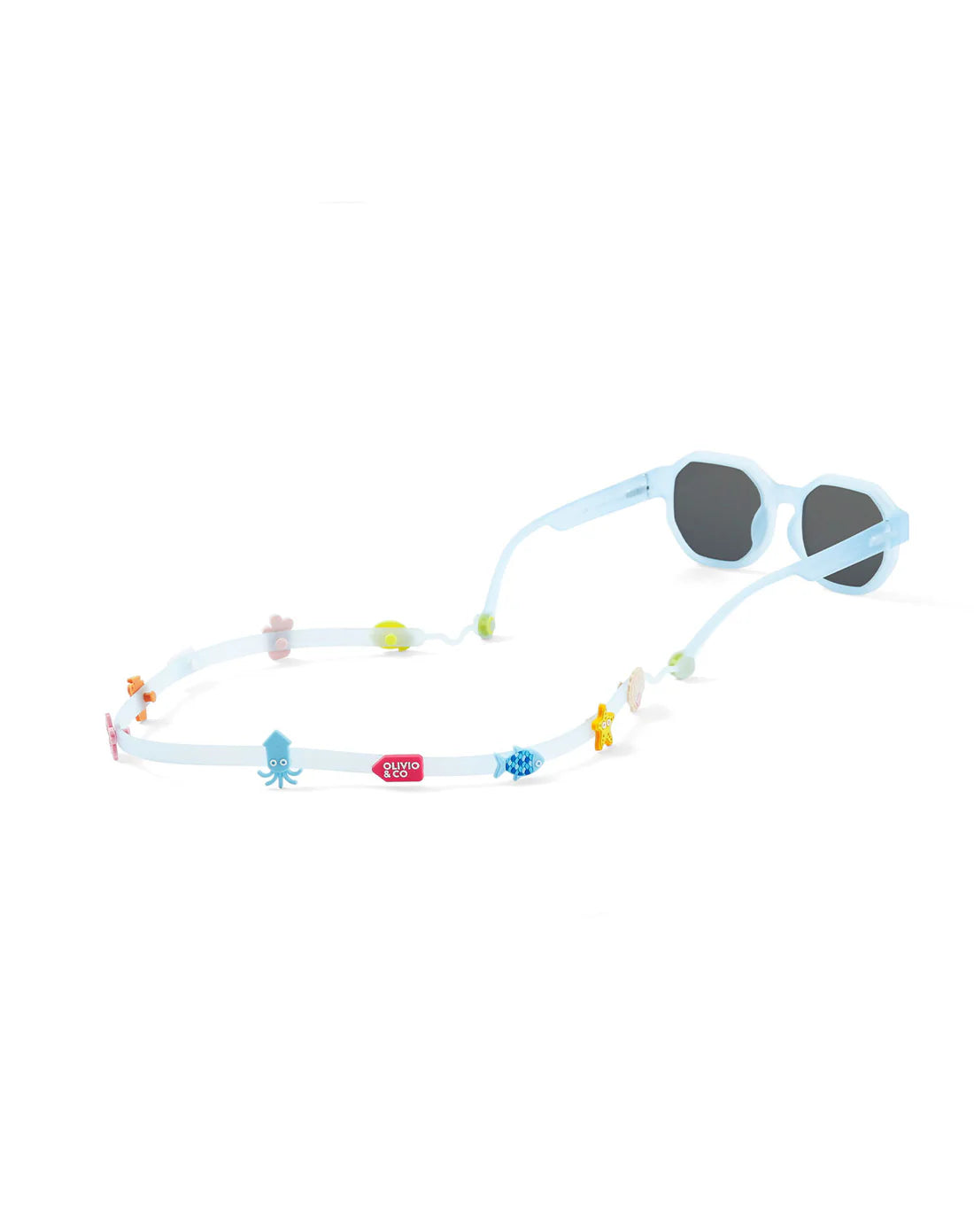 OLIVIO & CO Eyewear Strap + Silicone Accessories Set - Blue