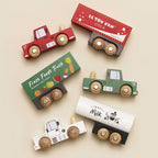 Le Toy Van LKW-Set aus Holz – Lastwagen mit Anhänger