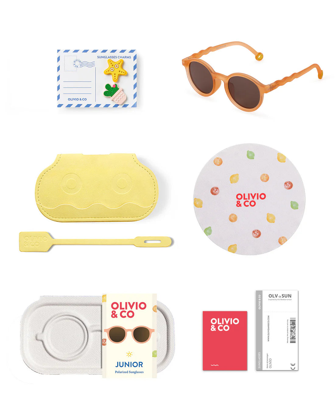 Olivio&Co Junior Sonnenbrille Oval Grapefruit Pink | 5–12 Jahre