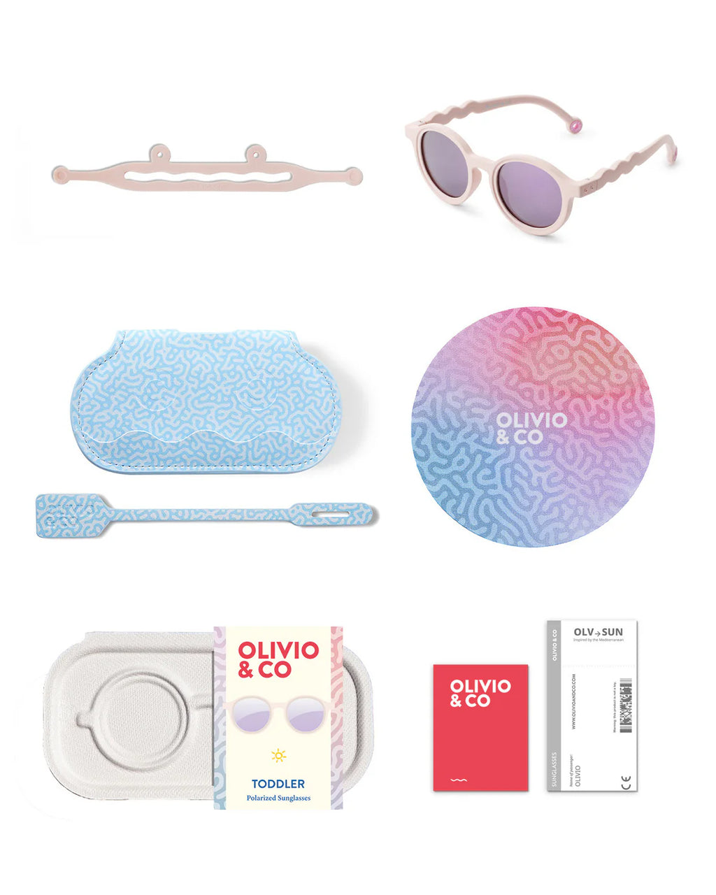 Olivio&Co Toddler Sonnenbrille Oval Coral Blush | 1–3 Jahre