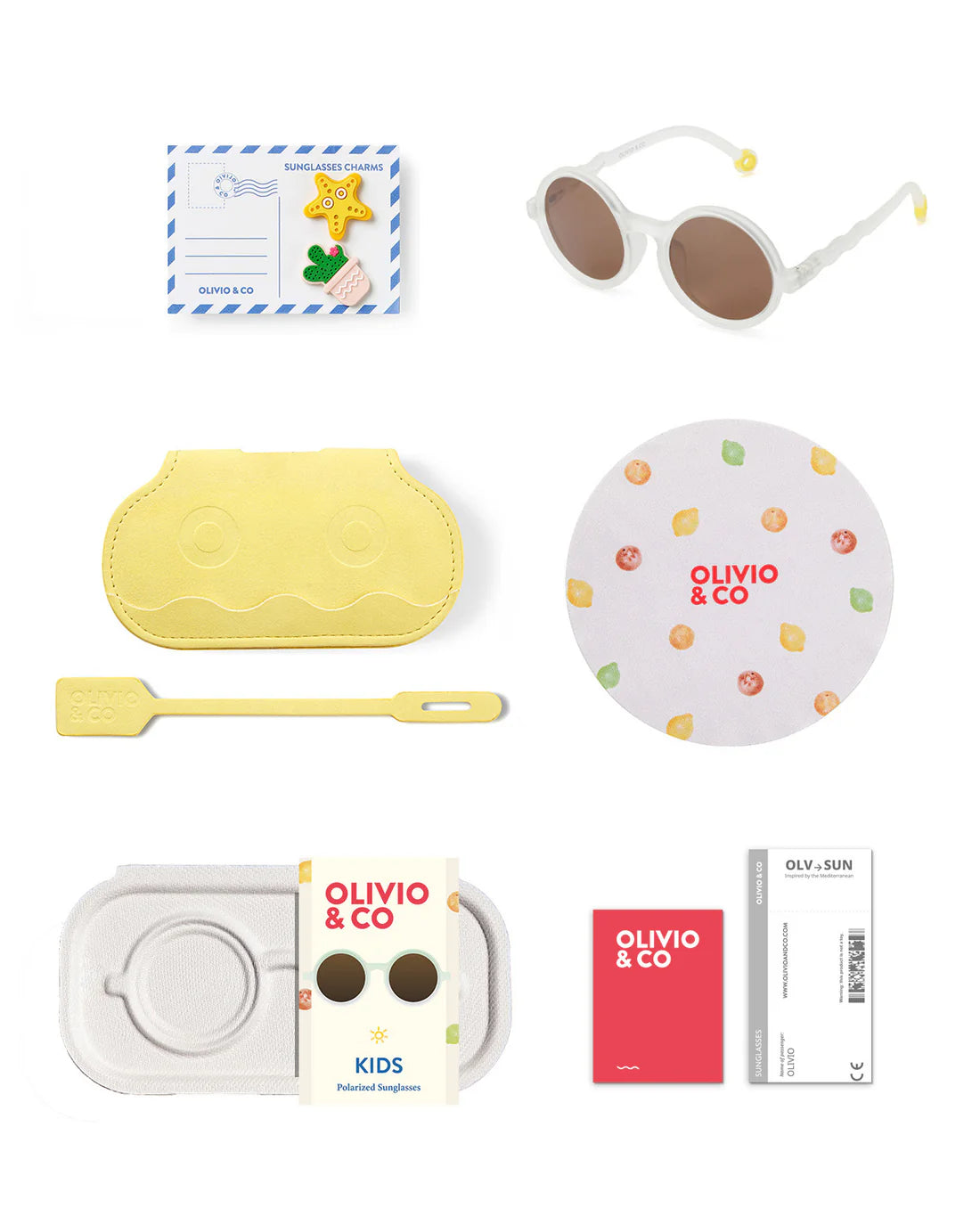 Olivio&Co Kids Round Sunglasses Citrus Grove