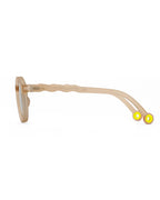 OLIVIO & CO Kinder Sonnenbrille Oval Sand Beige – UV400 Schutz für Kinder