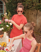 Olivio&Co Junior Sonnenbrille Oval Apricot | 5–12 Jahre