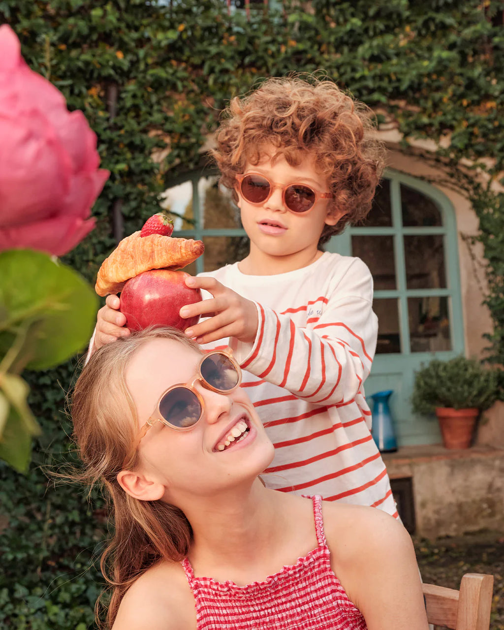 Olivio&Co Kids Oval Sunglasses - Fig Pink