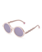 OLIVIO & CO Toddler Sonnenbrille Round Coral Blush – UV400 Schutz für Kleinkinder