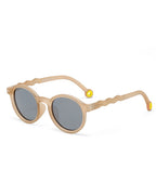 OLIVIO & CO Kinder Sonnenbrille Oval Sand Beige – UV400 Schutz für Kinder
