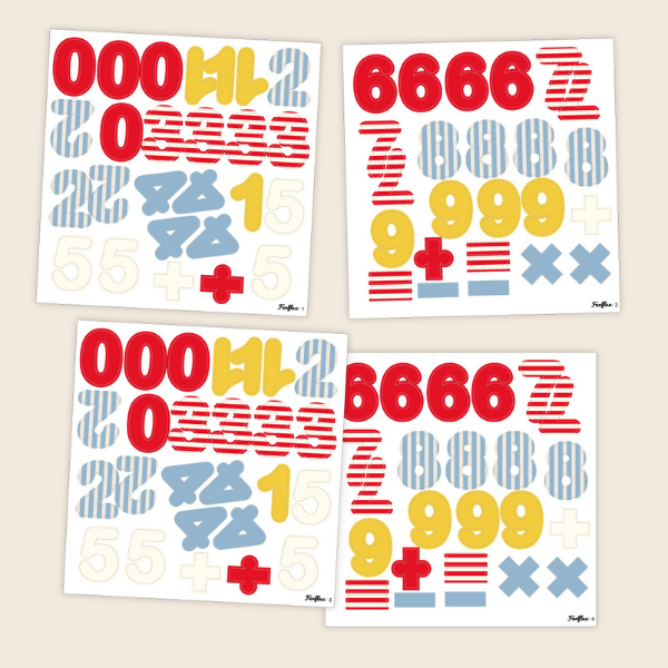 Ferflex Magnetzahlen – 100 Magnete – Primaires
