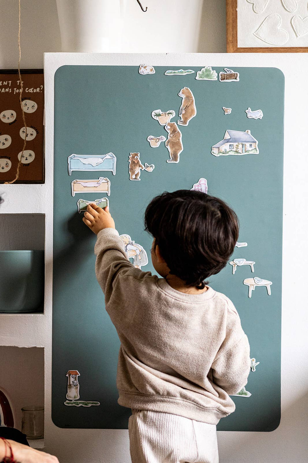 Ferflex Magnetische Wandtafel Rechteck – Smaragdgrün, S Size