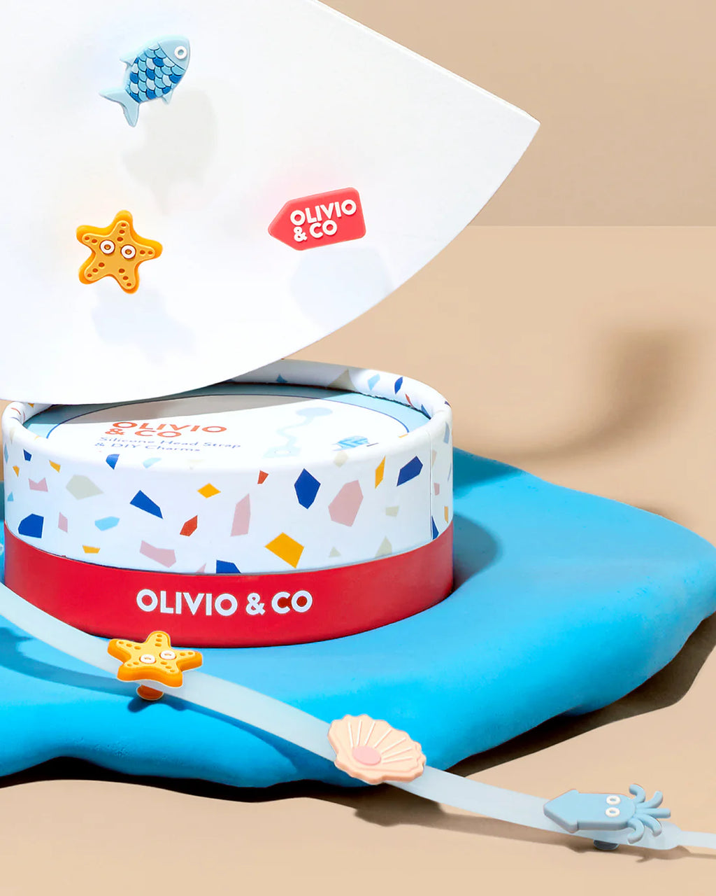 OLIVIO & CO Eyewear Strap + Silicone Accessories Set - Blue