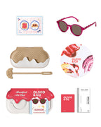 OLIVIO & CO Junior Sonnenbrille Oval Raspberry – UV400 Schutz für Kinder