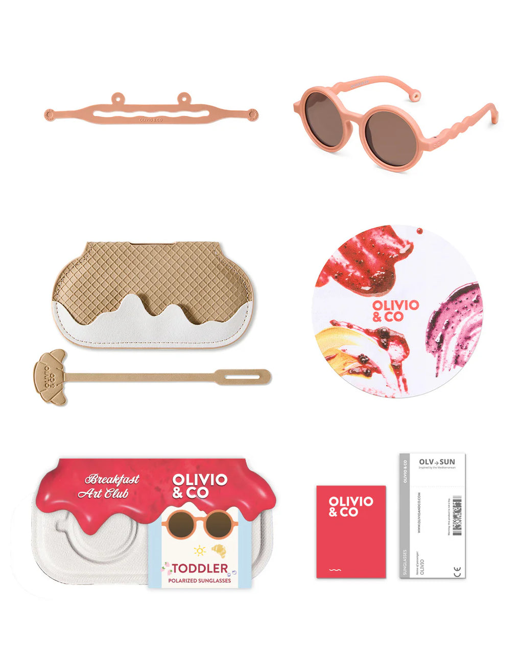 Olivio&Co Toddler Sonnenbrille Round Fig Pink| 1–3 Jahre