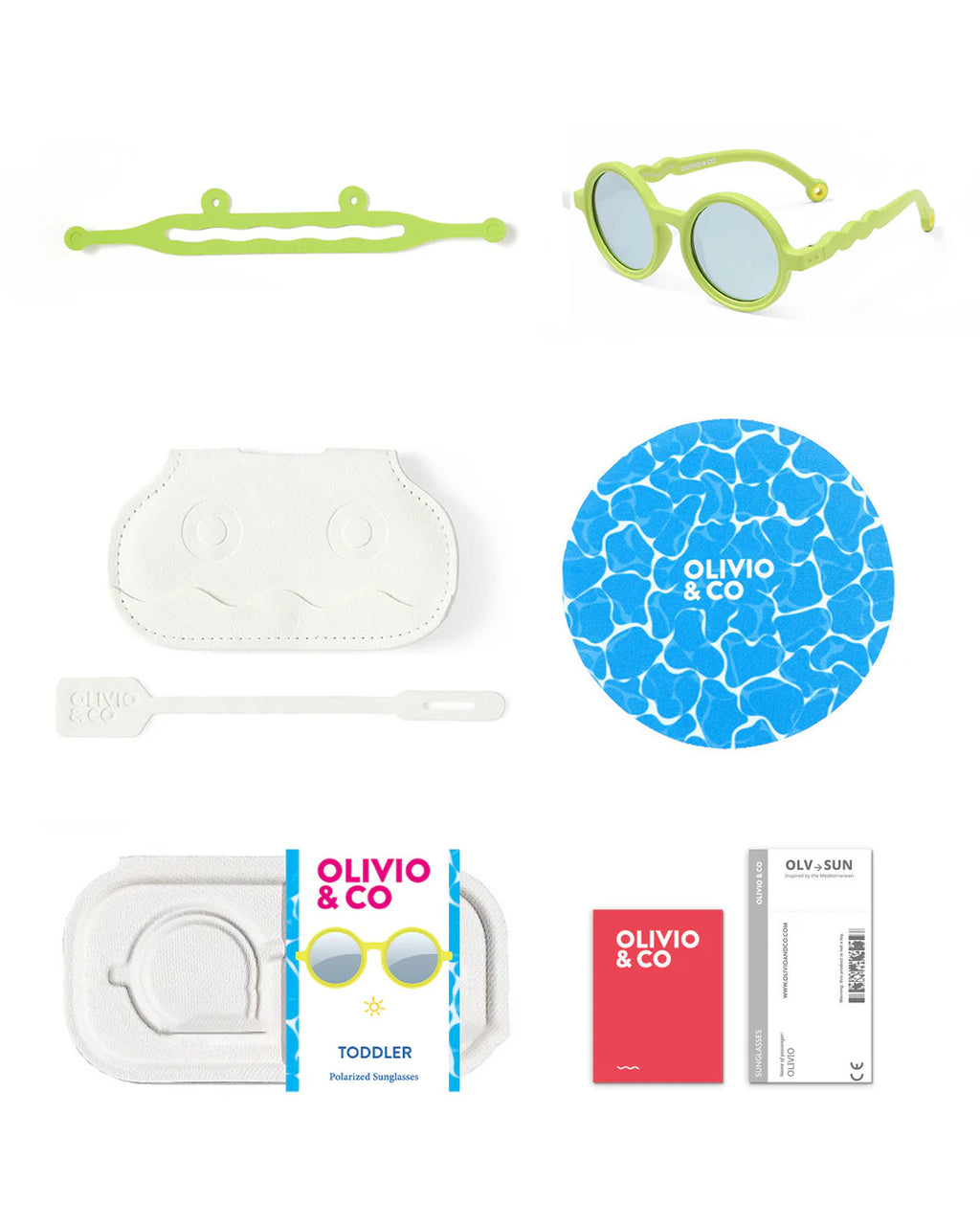 Olivio&Co Toddler Sonnenbrille Round Sea Anemone Green | 1–3 Jahre