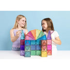 Connetix Glitter Castle Pack 48 Teile – Glitzernde Magnetbausteine