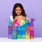 Connetix Glitter Castle Pack 48 Teile – Glitzernde Magnetbausteine