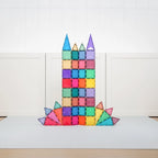 Connetix Glitter Castle Pack 48 Teile – Glitzernde Magnetbausteine