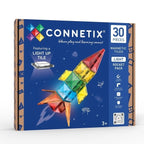 CONNETIX Light Rocket Pack 30 Pieces – Magnetic Tiles with Light-Up Tile