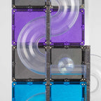 CONNETIX Ball Run Galaxy Pack 61 Pieces – Magnetic Ball Run with Light-Up Balls