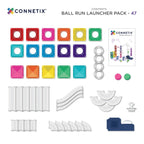CONNETIX Ball Run Launcher Pack 47 Pieces – Magnetic Tiles with Ball Launcher