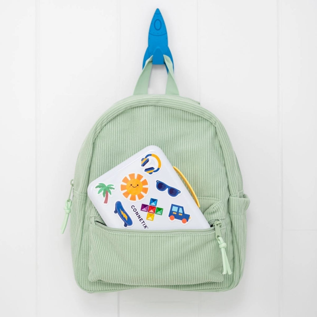 CONNETIX Travel Mini Pack 32 Pieces - Magnetic building blocks for on the go in a practical metal box