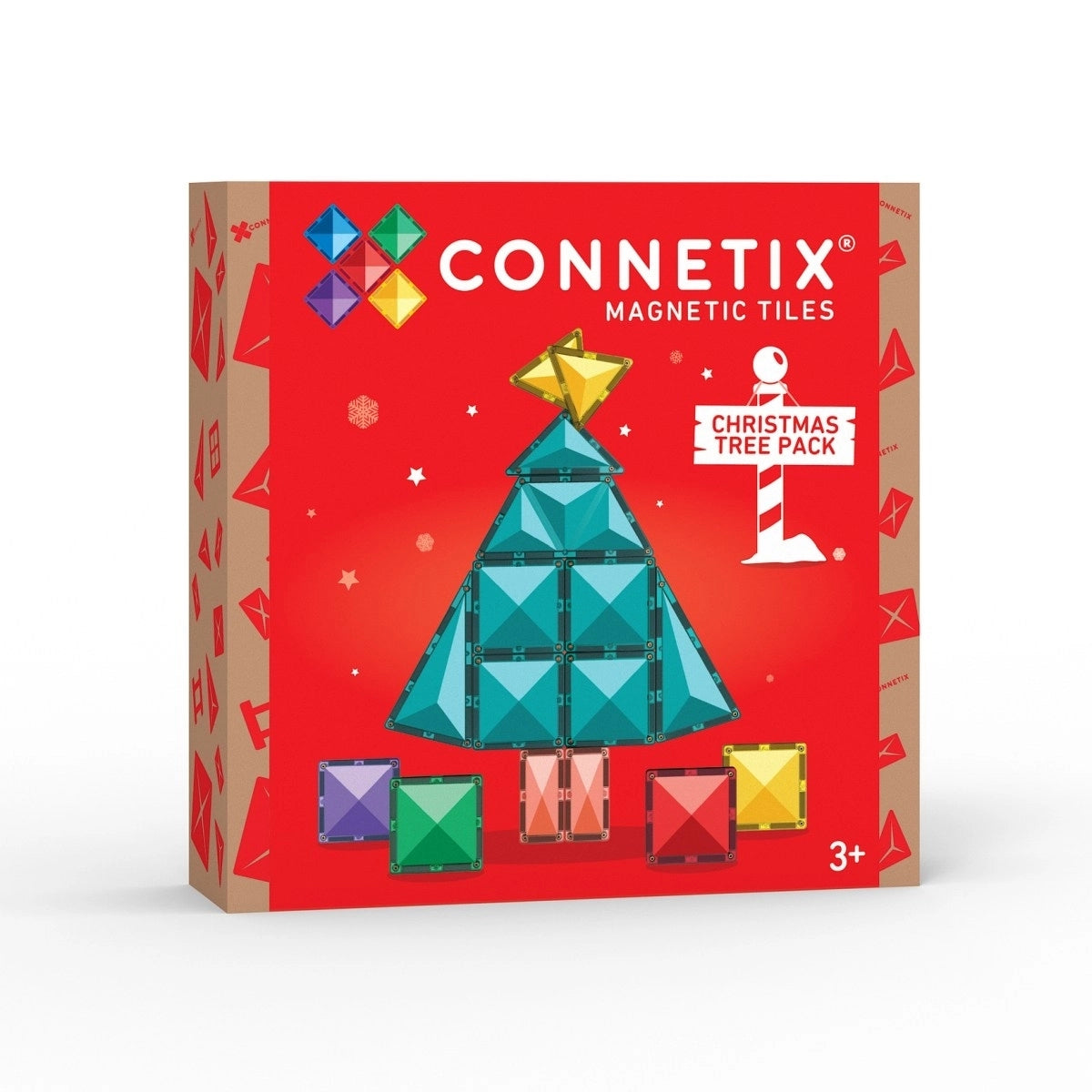 CONNETIX Christmas Tree Pack – 16 magnetische Bausteine