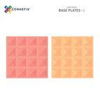 Connetix Pastel Lemon & Peach Base Plate 2 Teile