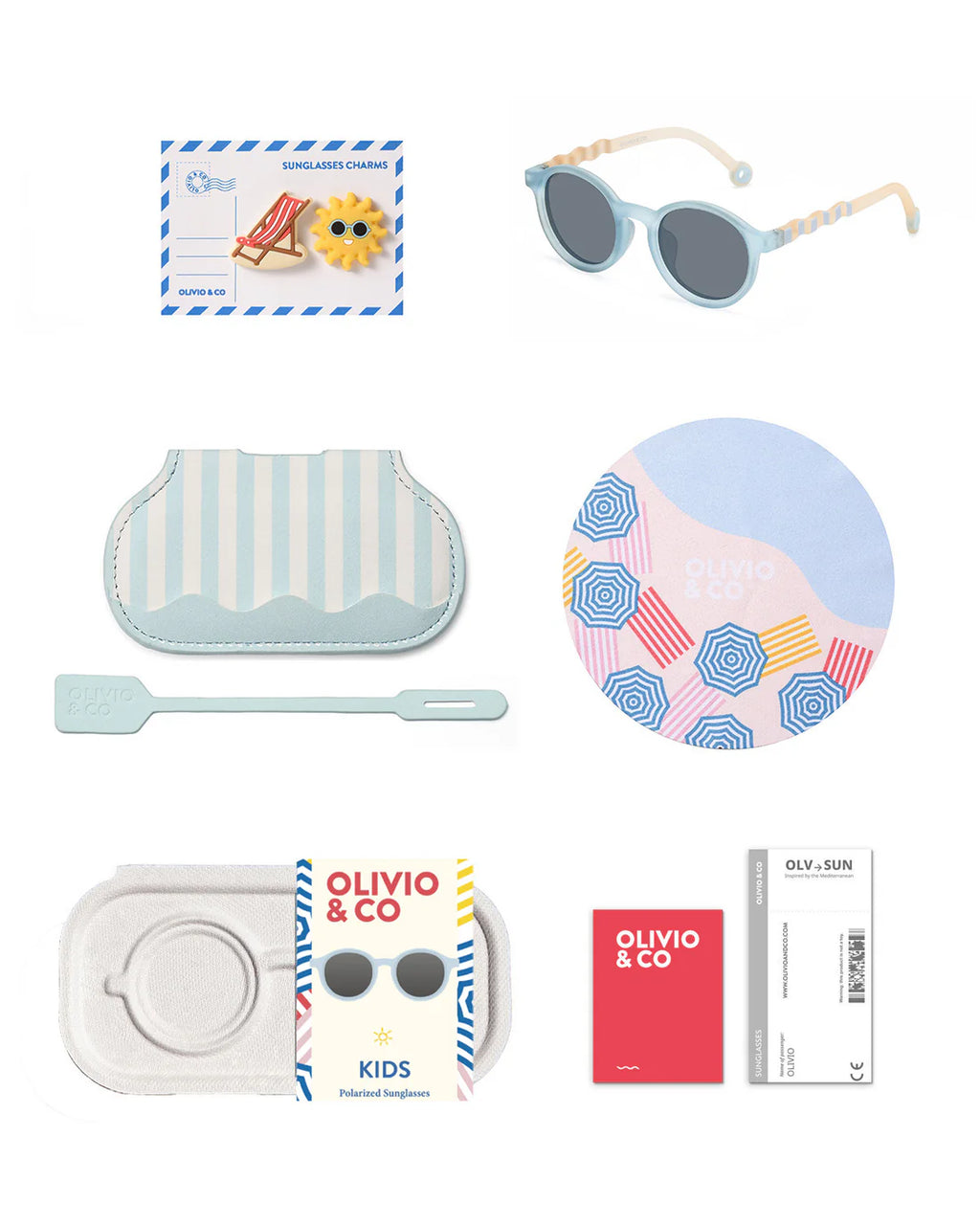 Olivio&Co Kinder Sonnenbrille Oval Sailing Blue  | 3–5 Jahre
