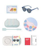 OLIVIO & CO Junior Sonnenbrille Oval Navy Blue – UV400 Schutz für Kinder