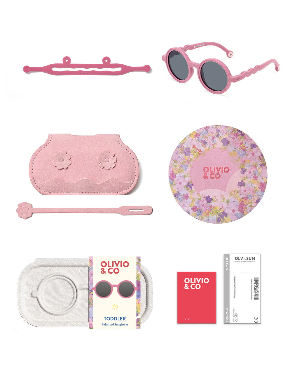 Olivio&Co Toddler Round Sunglasses-Rock Rose