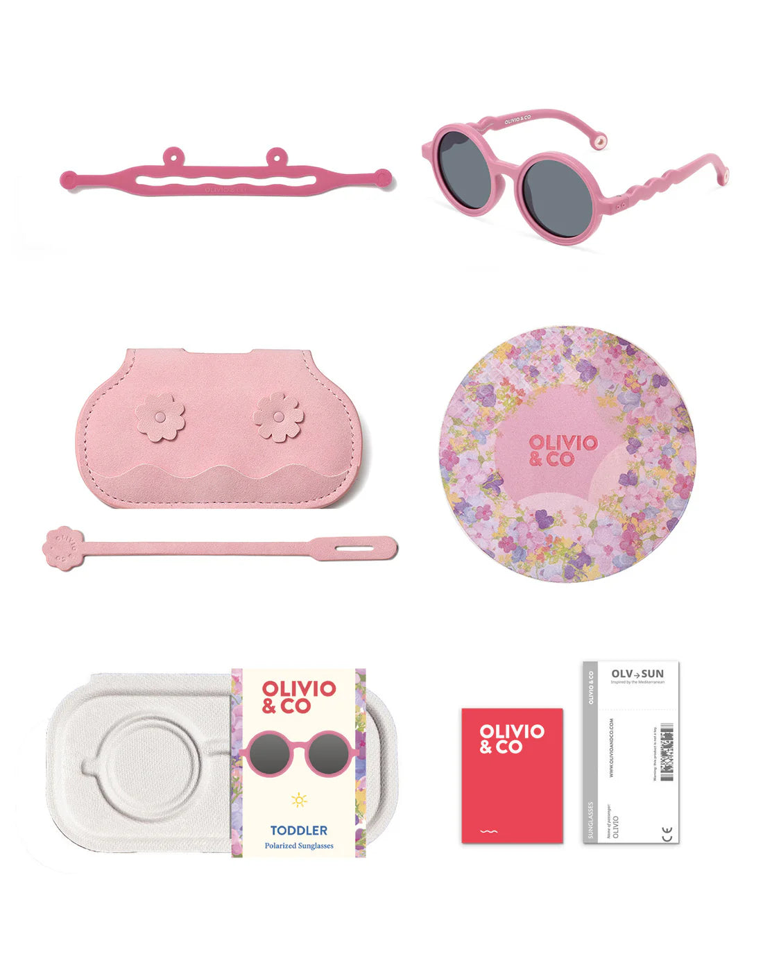 Olivio&Co Toddler Round Sunglasses-Rock Rose