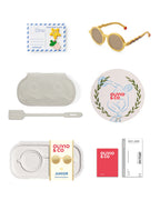OLIVIO & CO Kinder Sonnenbrille Oval Medallion Gold – UV400 Schutz für Kinder