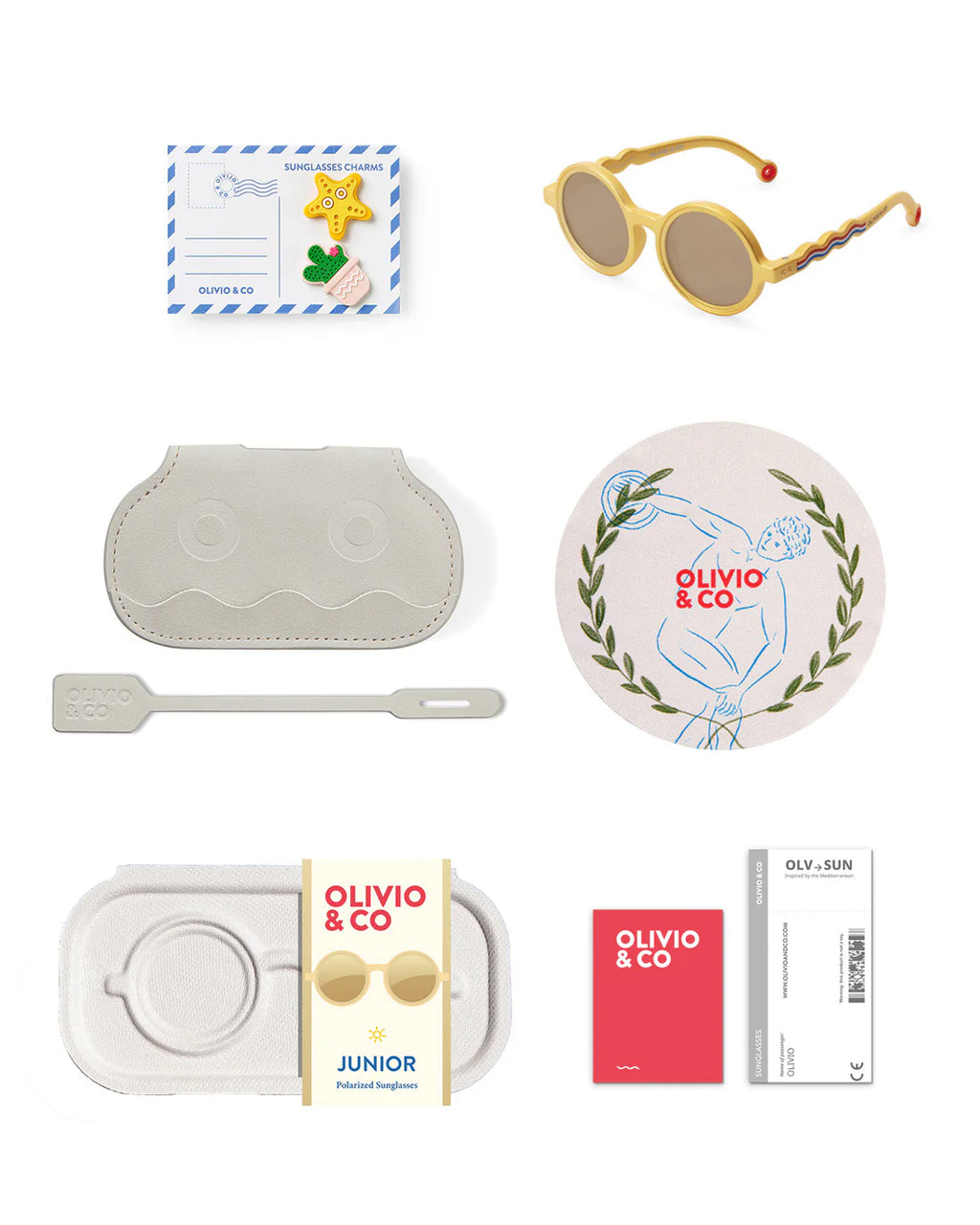 OLIVIO & CO Toddler Sonnenbrille Medallion Gold – UV400 Schutz für Kleinkinder