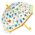 Djeco Kinder Regenschirm Weltall – Transparenter Regenschirm mit Weltraum-Motiv