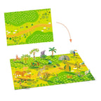 Djeco Sticker zum Aufstellen Tiere - Wiederverwendbare 3D-Sticker