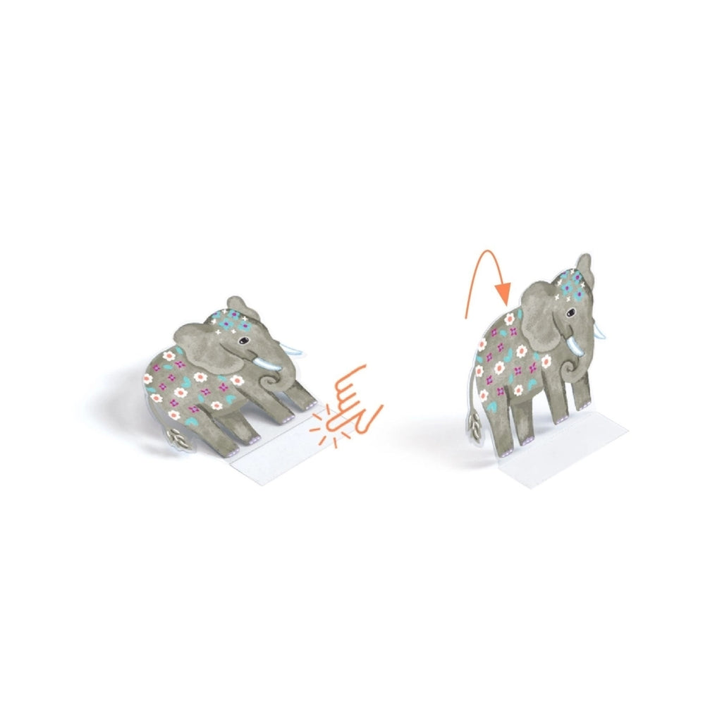 Djeco Sticker zum Aufstellen Tiere - Wiederverwendbare 3D-Sticker