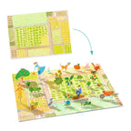 Djeco Sticker zum Aufstellen Bauernhof - Wiederverwendbare 3D-Sticker