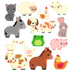 Djeco Sticker Bauernhoftiere – Wiederverwendbare Sticker für Kleinkinder