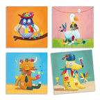 Djeco Stickerbild Tiere – Kreatives Sticker-Collage-Set
