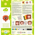 Djeco Sticker Frisuren – Kreatives Bastelset mit Schere ab 3 Jahren